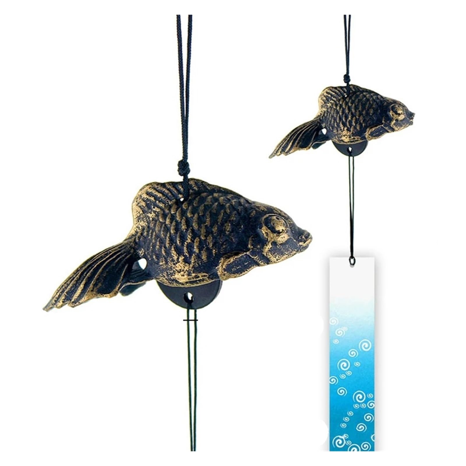 Rtbvghjik Color-20 Wind Chimes Cast Iron Feng Shui Bells Hanging Pendant Indoor Outdoor Temple Home Garden Decoration For Patio, Balcony & Yard Decoration