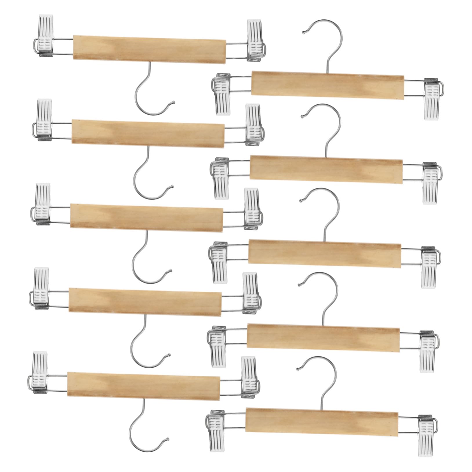 10stücke Teiliges -hosenbügeln Mit Clips Platzsparende rutschfeste Kleiderbügel Für Hosen Röcke Leggings Und Socken Langlebig Und Multifunktional Für Ordentliche Garderobe