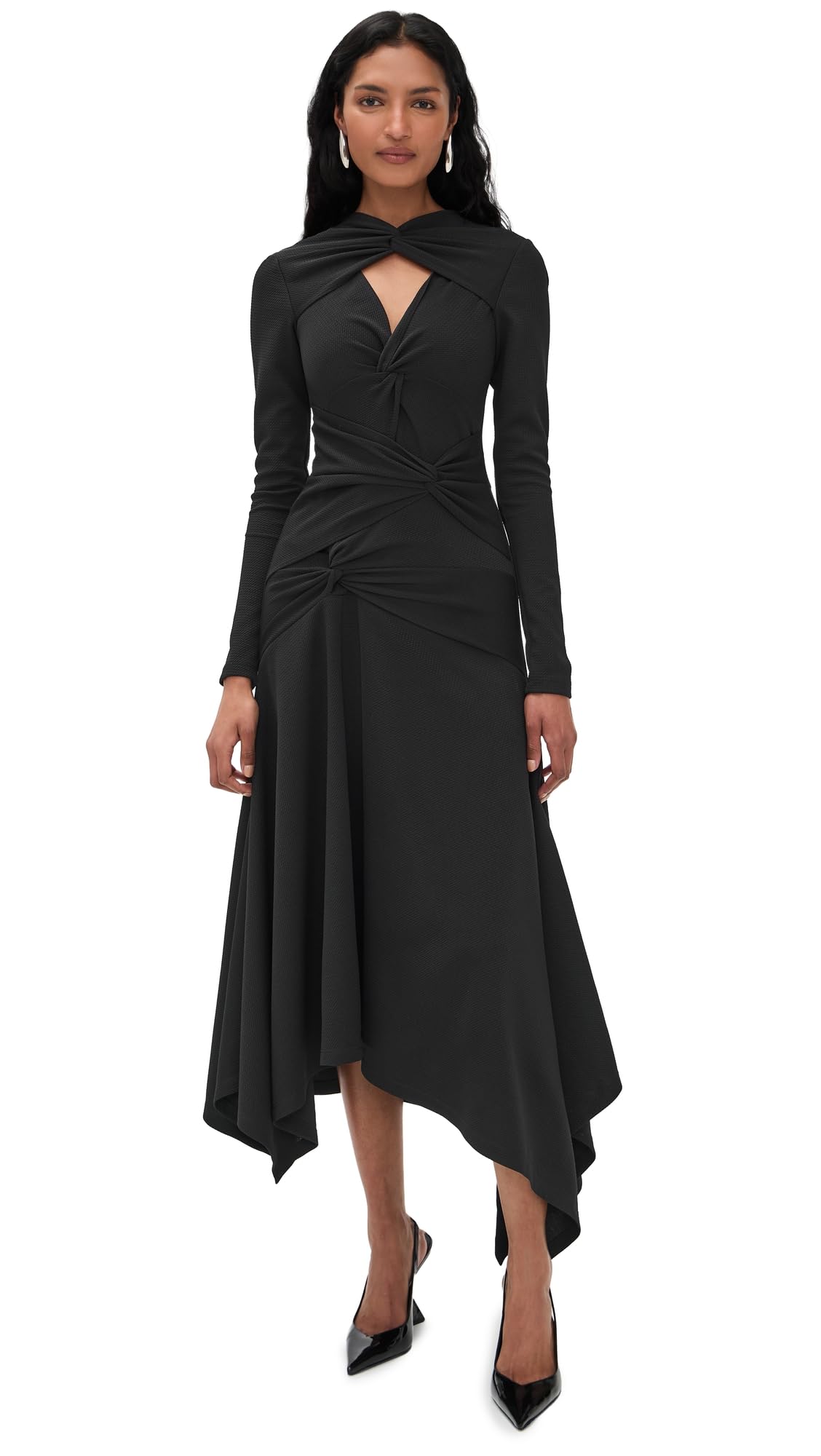 Womens Handkerchief Twist Dress