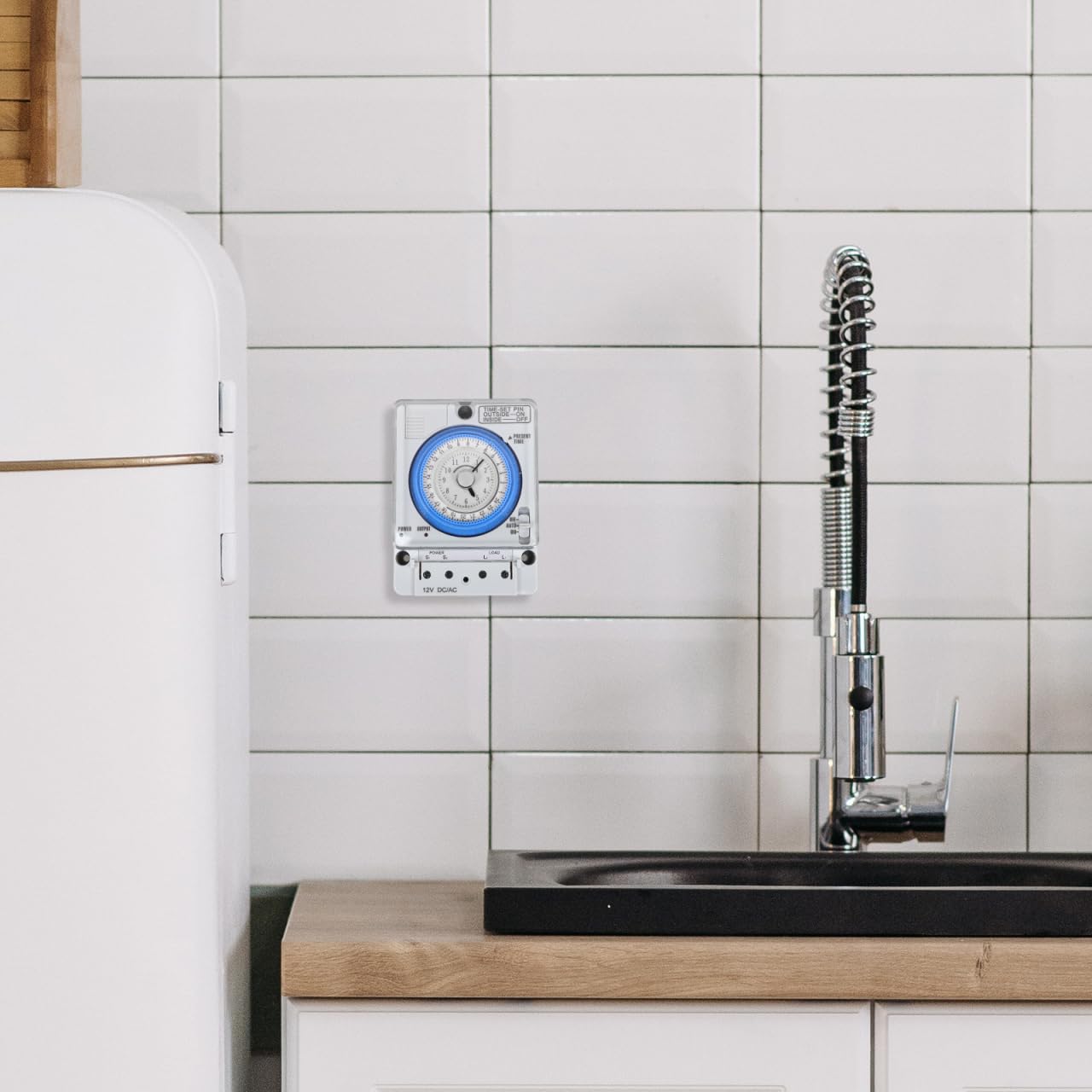 ABOOFAN Pulsante timer meccanico per secchio industriale cucina 12 V/dc