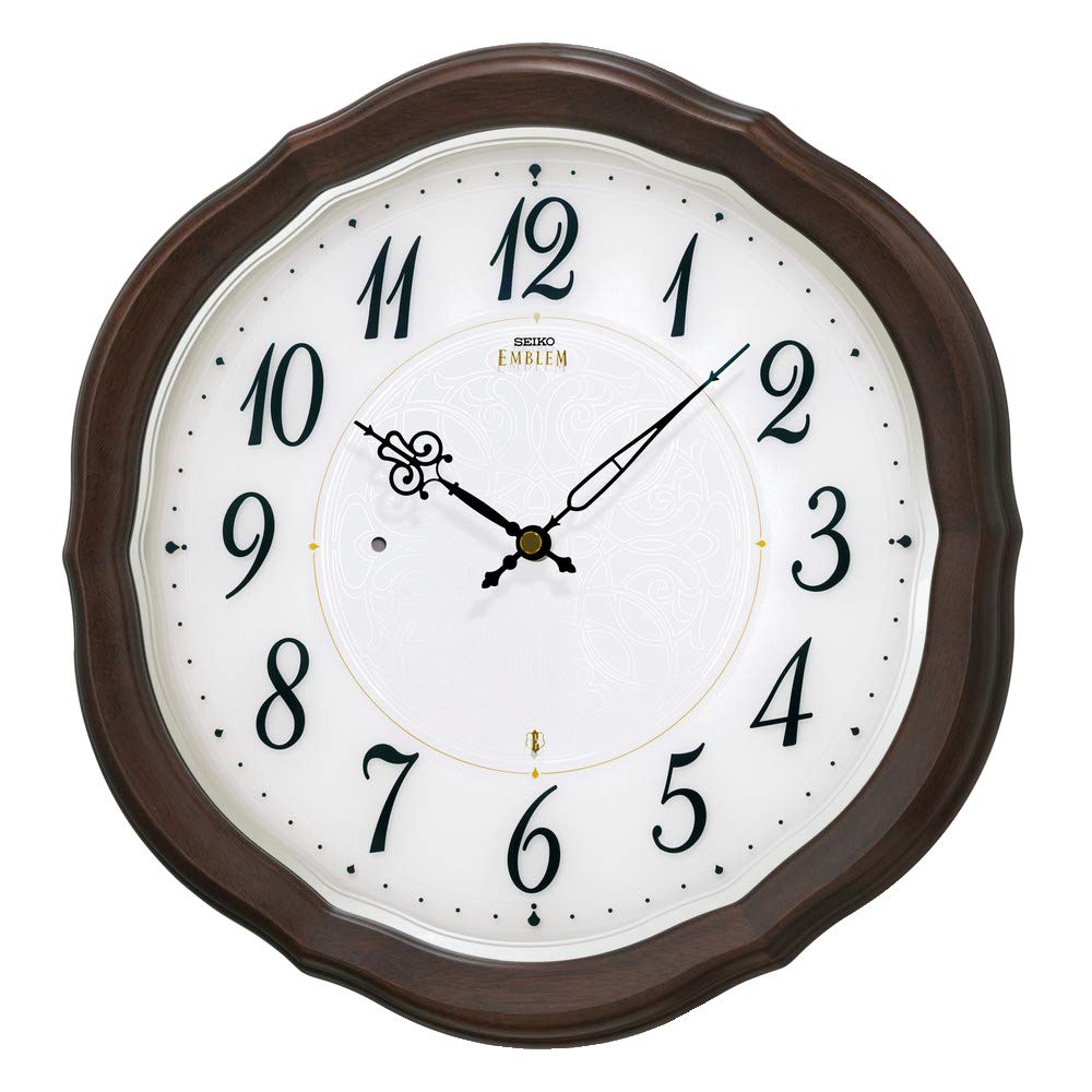 Amazon.co.jp: Seiko Clock HS544B (Gift Packaging) Wall Clock, Tea