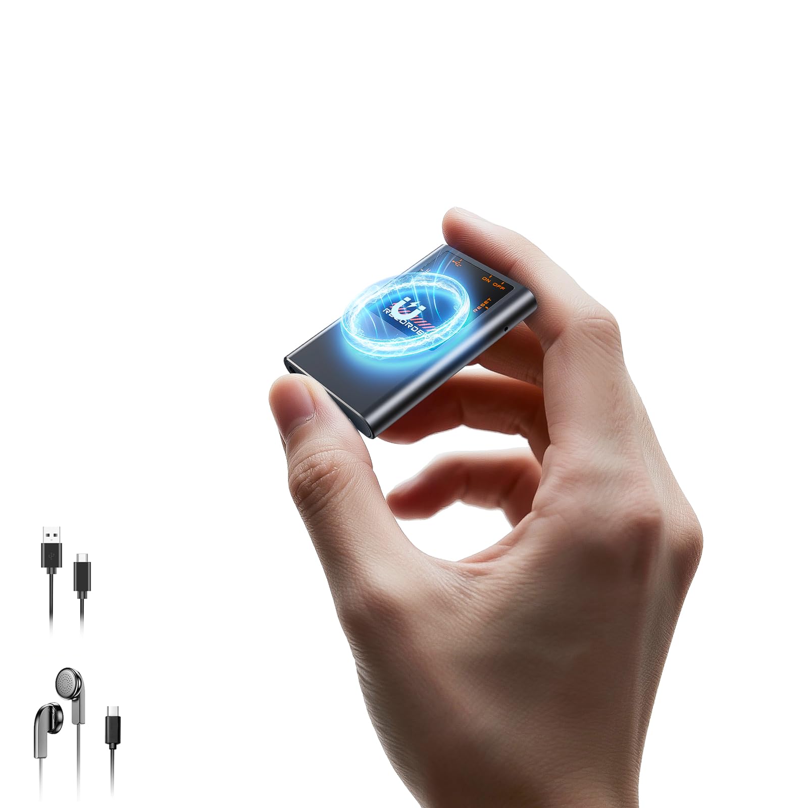 Photo 1 of Tallkcoder 64GB Voice Recorder with AI Noise Reduction