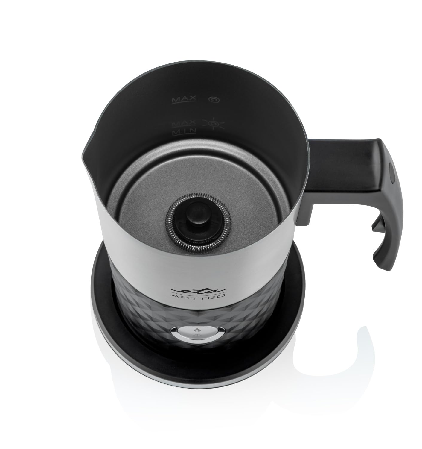 ETA Artteo Mousseur à lait électrique I 550 W I 300 ml I Revêtement antiadhésif I Pour mousse de lait chaude et froide I Chauffer le lait I Café, cappuccino, café au lait, cacao, café latte, latte