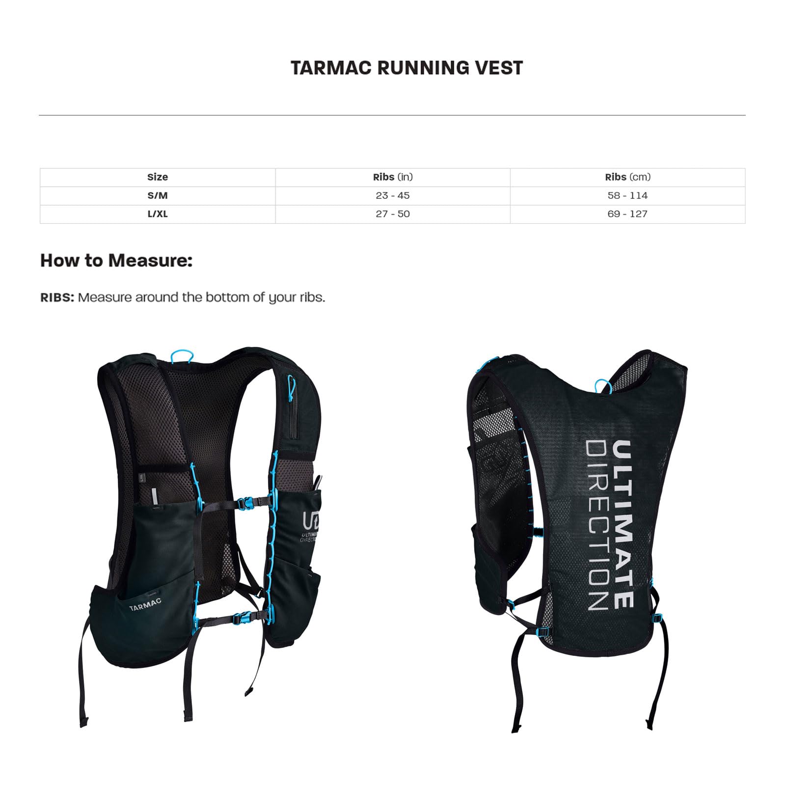 Ultimate Direction Gilet Tarmac L/XL Onyx