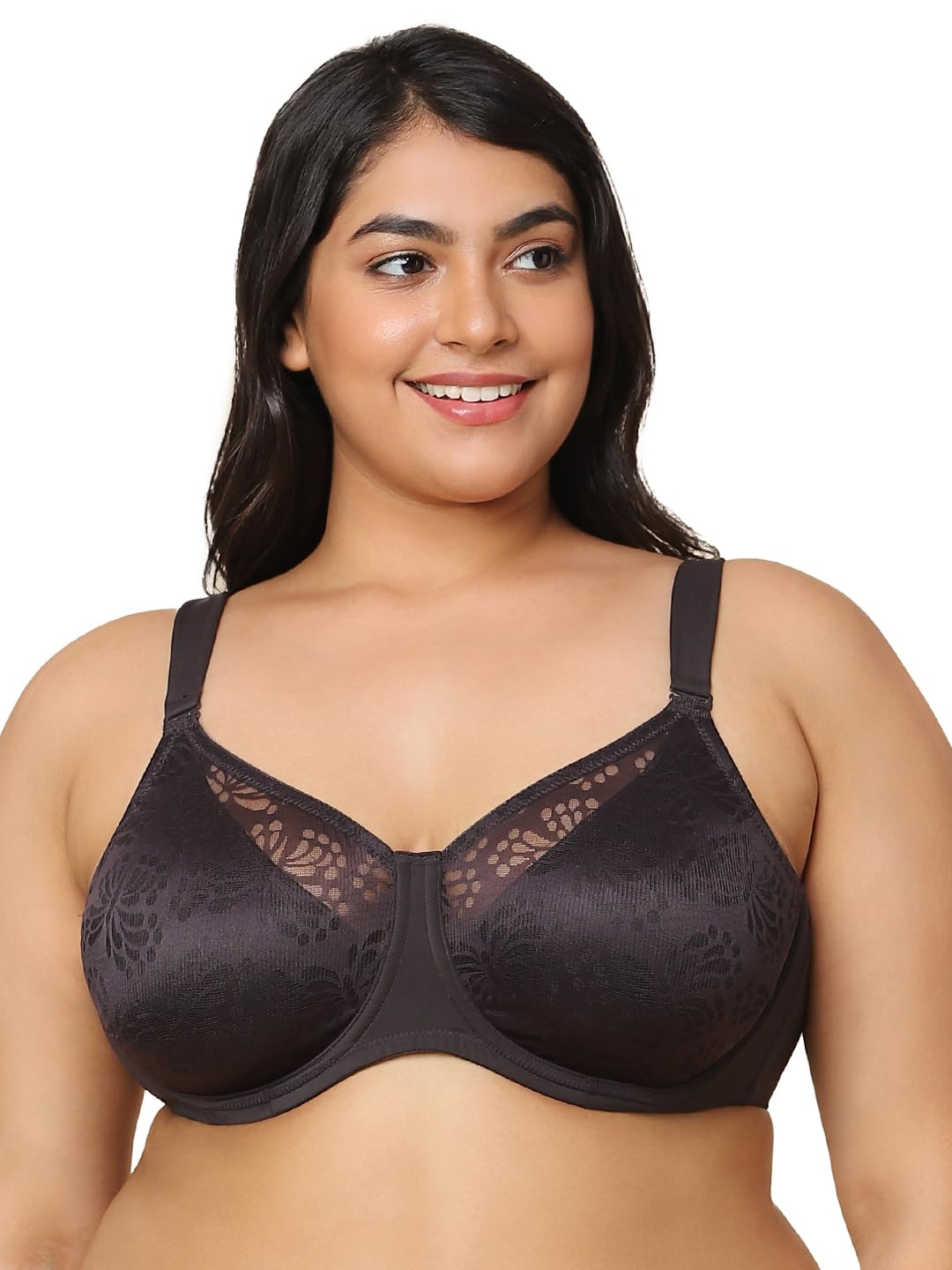 triumph International Women's Light Padded | Non Wired | Minimizer 36C Charcoal Grey | Full-Coverage Bra | Pack of 1-picture-48
