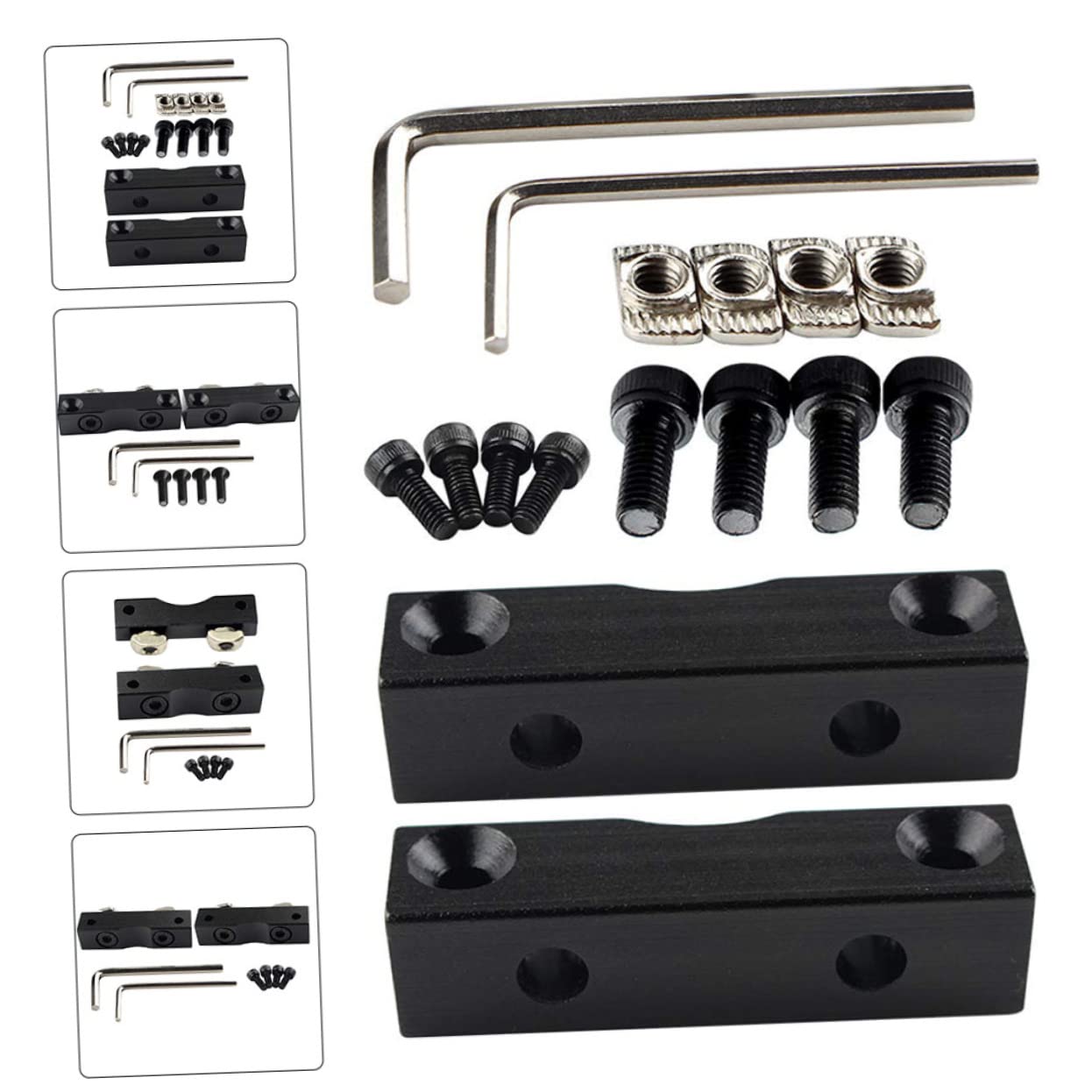 Luxshiny 3sets Printer z Aluminum Alloy Stepper Motor Mount Bracket for Precision Installation Holder Easy Mounting Accessories