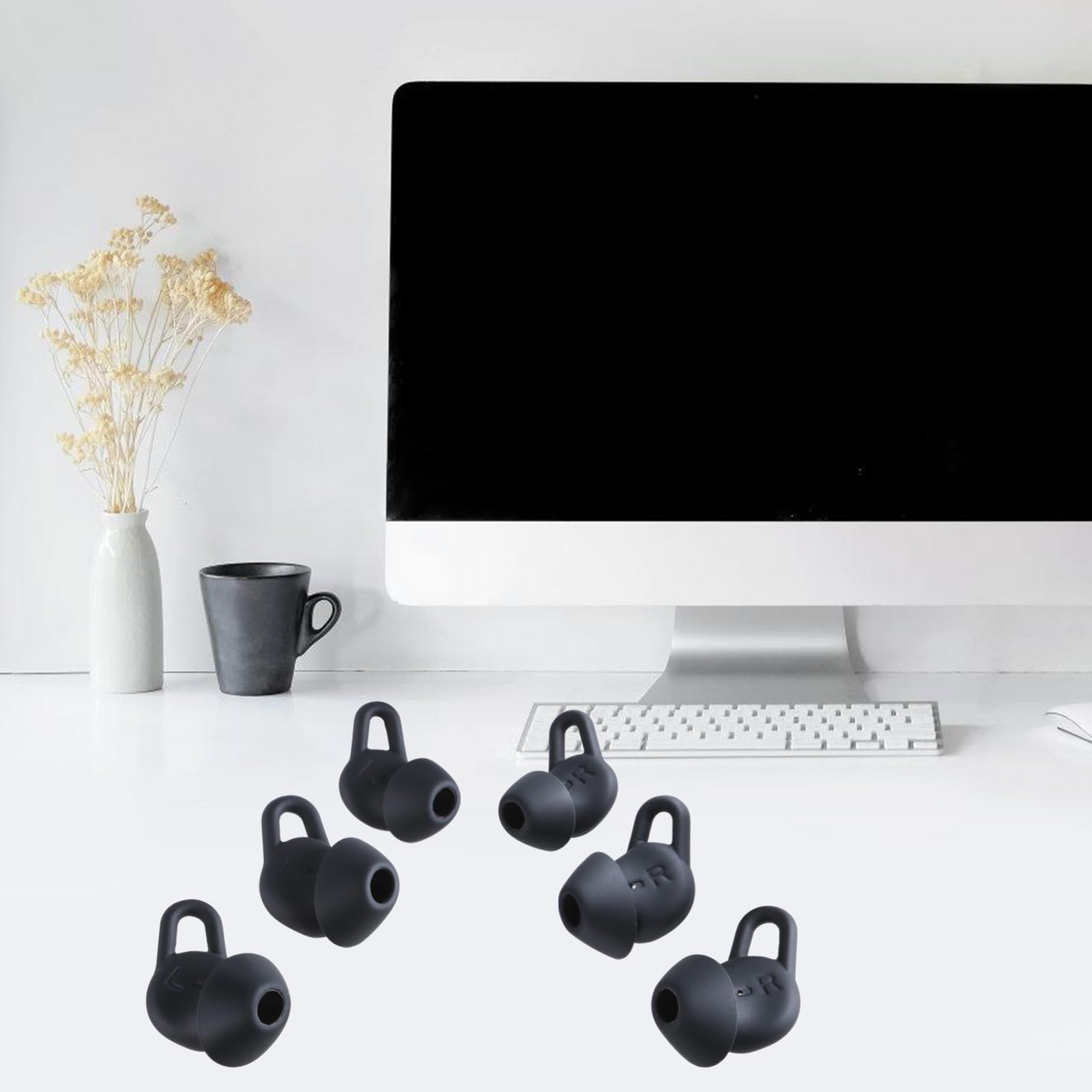 1 juego de tapones de silicona para auriculares Freelace Pro2, almohadillas protectoras de silicona para aislamiento de ruido