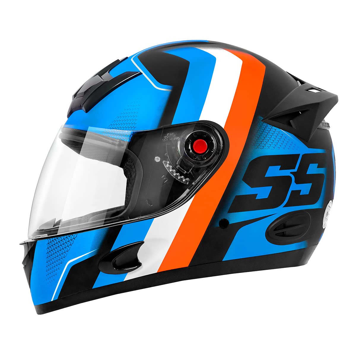 Capacete Mixs MX5 Super Speed 62 Azul/Laranja | Amazon.com.br