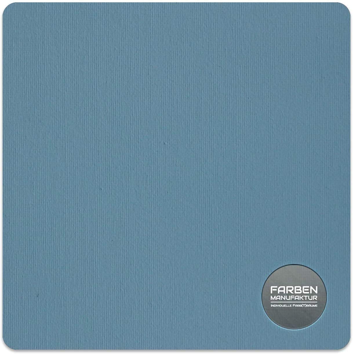 Pintura multicolor para paredes interiores de alta opacidad sin disolventes, 1 capa opaca (10 L), color azul y gris