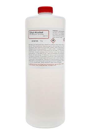 ALDON Innovating Science Laboratory-Grade Denatured Ethyl Alcohol, 95%, 1L 33.8 Ounces - Not for Use on Body or Skin