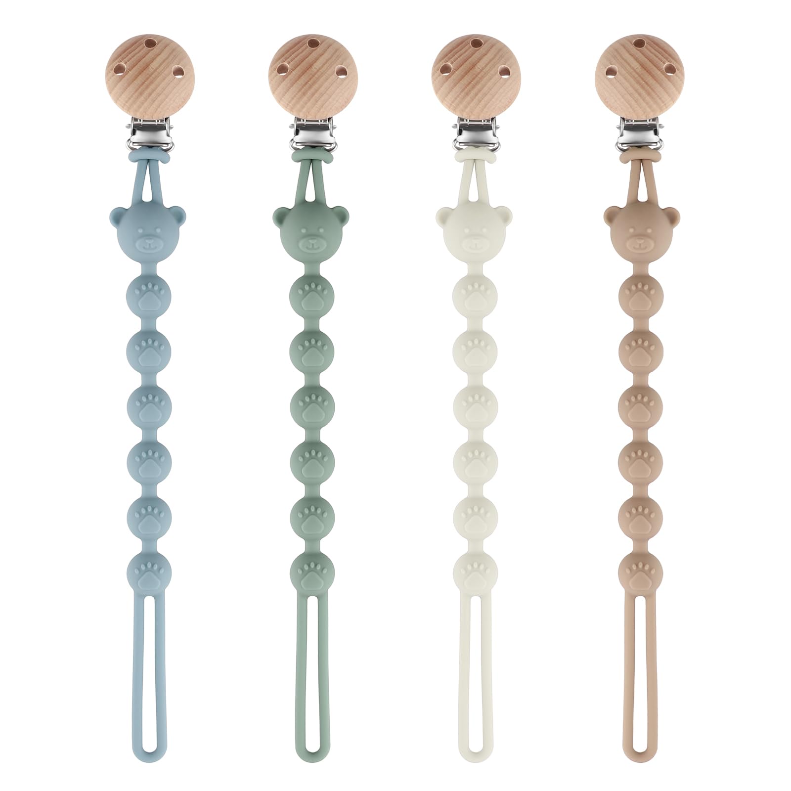 Fopspeenketting voor baby's - BPA-vrij, stof, geschikt voor de meeste