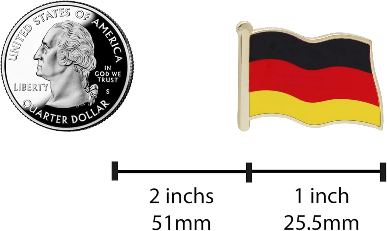 REAL SIC Premium Flag Lapel Pins - Germany