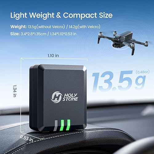 Miniatura 4 de Holy Stone Módulo de transmisión de identificación remota compatible con la FAA piezas de repuesto para drones GPS con cámara para adultos 4K, las