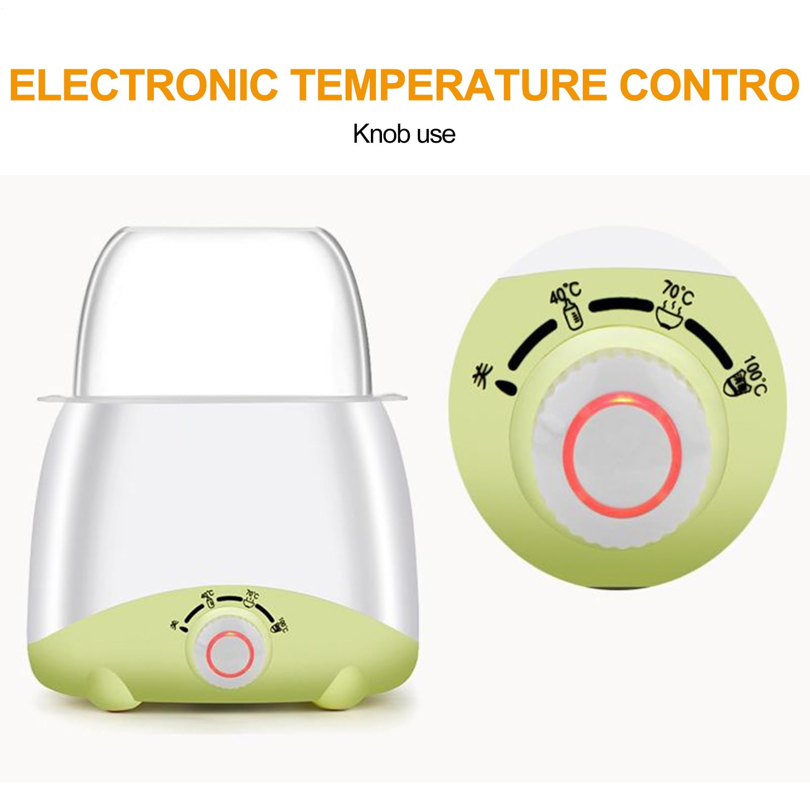 Calentador de Biberones Rápido Calientabiberones para Leche Materna | Máquina Portátil con Control Preciso de Temperatura para Mamá Viaje Coche