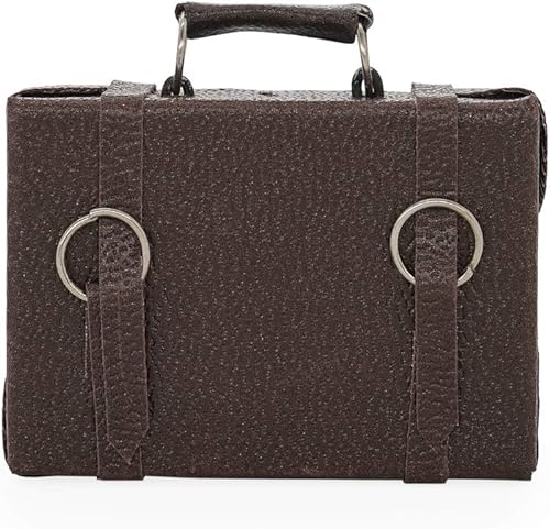 Odoria 112 Maletín miniatura accesorios de decoración de casa de muñecas, marrón disponible en Yaxa Peru