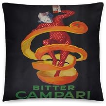 Vintage Poster - Bitter Campari 0339 - Square Pillow Case w/Stuffing - 22 x 22