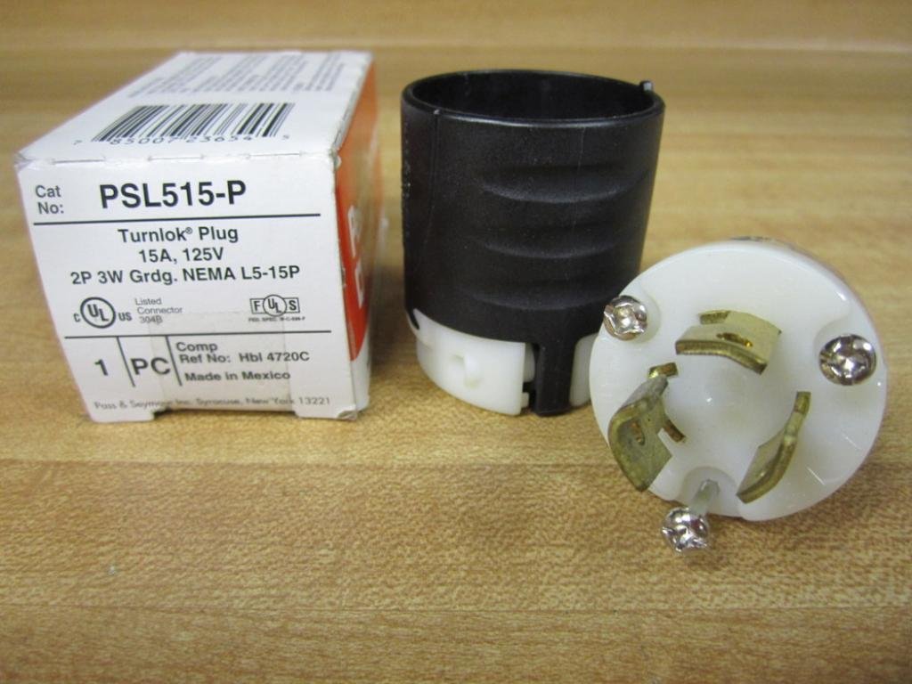 Pass & Seymour PSL515-P 3 Wire 2 Pole Industrial Specification
