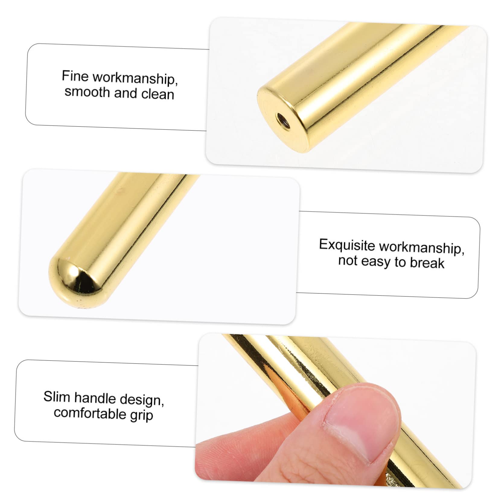 ibasenice 2sets Accessori Per Chitarra Elettrica Barra Di Suono Acciaio Inossidabile Plettro Dorato Strumenti Professionali Per Migliorare Tono e La Pratica Musicale