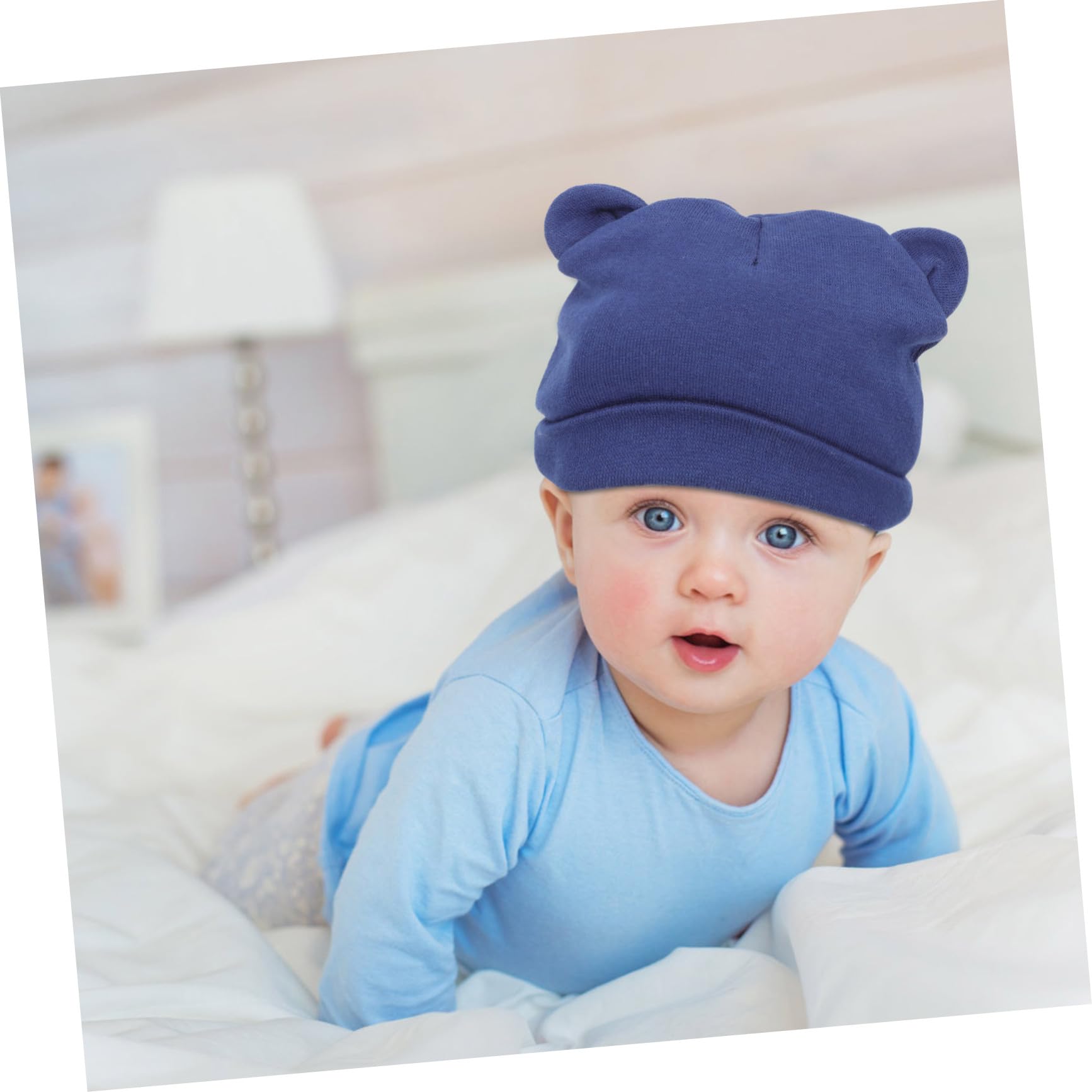 VALICLUD Gorro Fetal Infantil Gorros Navideños Sombreros Navideños Gorros De Recién Nacido con Orejas Bebe 0-6 Meses Sombrero Turbante Sombreros Recién Nacidos