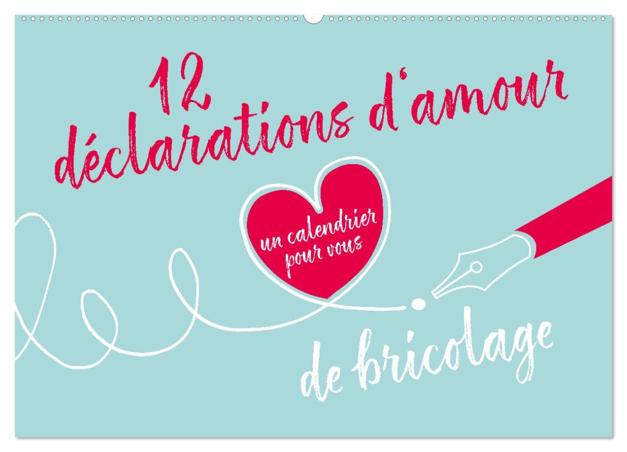 12 déclarations d'amour - calendrier de bricolage (Calendrier mural 2026 DIN A2 vertical), CALVENDO calendrier mensuel: Ce calendrier est un très beau cadeau qui vient du cœur. (CALVENDO Hobby)