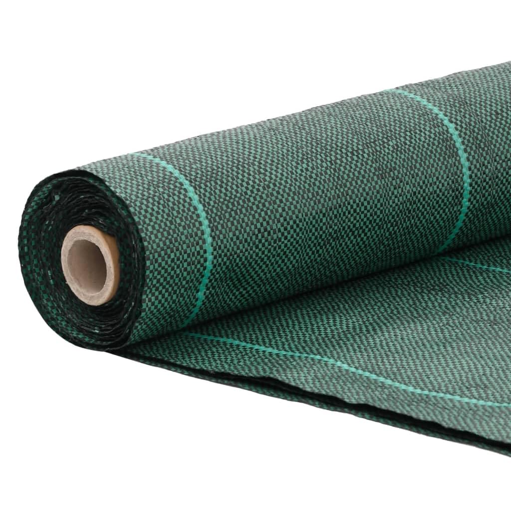Włóknina przeciw chwastom, zielona, 1 x 50 m, włóknina ogrodowa PP, odporna na działanie promieni UV, do ochrony przed chwastami i przykrycia podłoża, 60 g/m², włóknina do pielęgnacji ogrodu