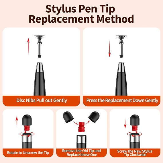 10PCS Stylus Pen for Touchscreen,Lightweight 2 in 1 Design | Stylus Pen for iPad,Nintendo Switch,iPhone, Android Tablets Capacitive Touch Screen,Stylus for Drawing,Note-Taking & Gaming
