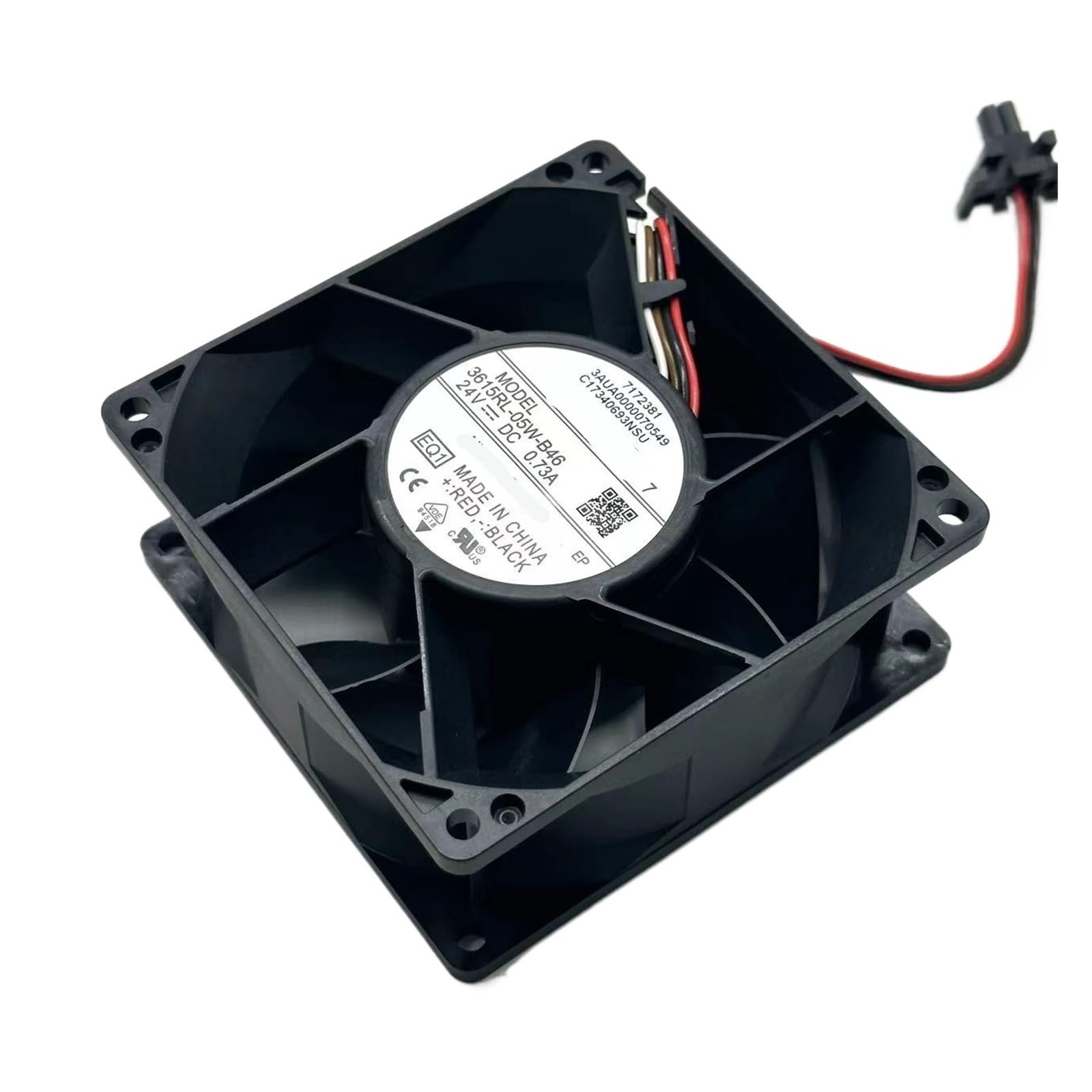 TPKMVGAP 3615RL-05W-B46 EQ1 EQ2 DC 24V 0.73A 92x92x38mm 4-wire Server Cooling Fan