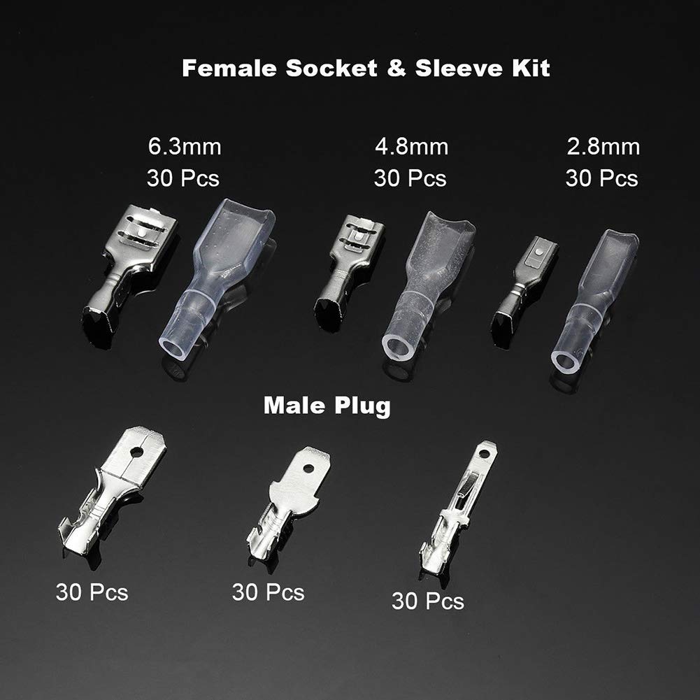 270 Pezzi Maschio Femmina Terminale A Crimpare Con - Foto 3