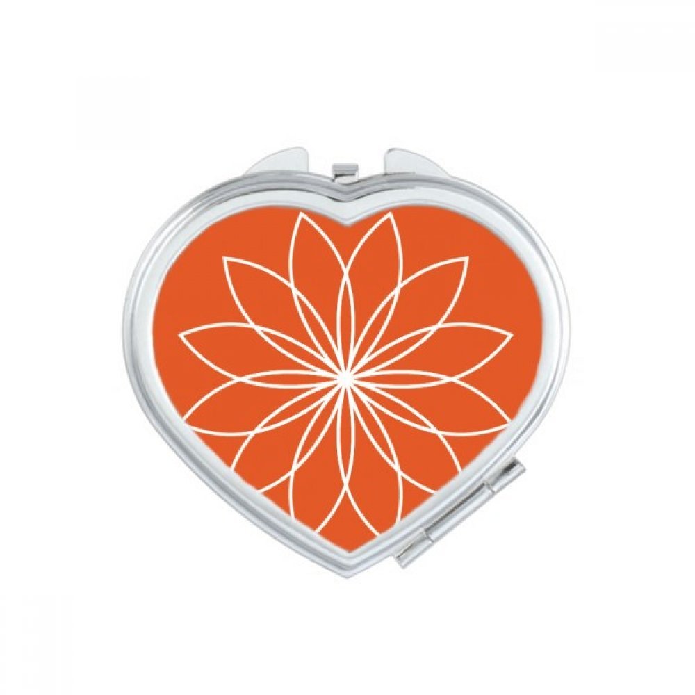 Miroir de maquillage fleur cœur mignon cadeau original fait main pour elle