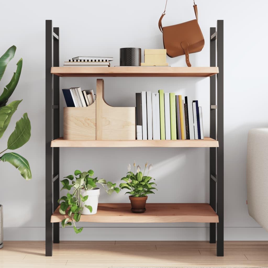 YUANCHUTOP Live Edge Floating Shelves 80x50cm, Wood Living Room Kitchen Bathroom Wall Shelf, Rustic Floating Shelves Decor for Wall Home Bedroom, Natural Color