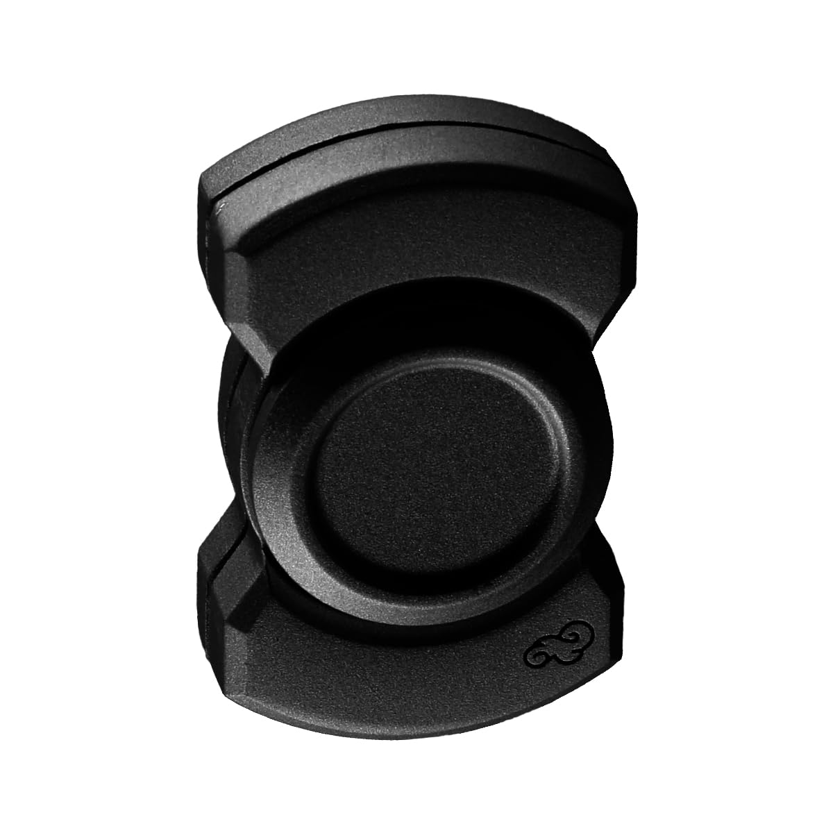Lotsdonxia 3-in-2 Silent Alloy Fidget Spinner Toy, Anxiety Relief Slider with High-Speed Sensory Rotation for Office, Travel and Focus Improvement (Black)