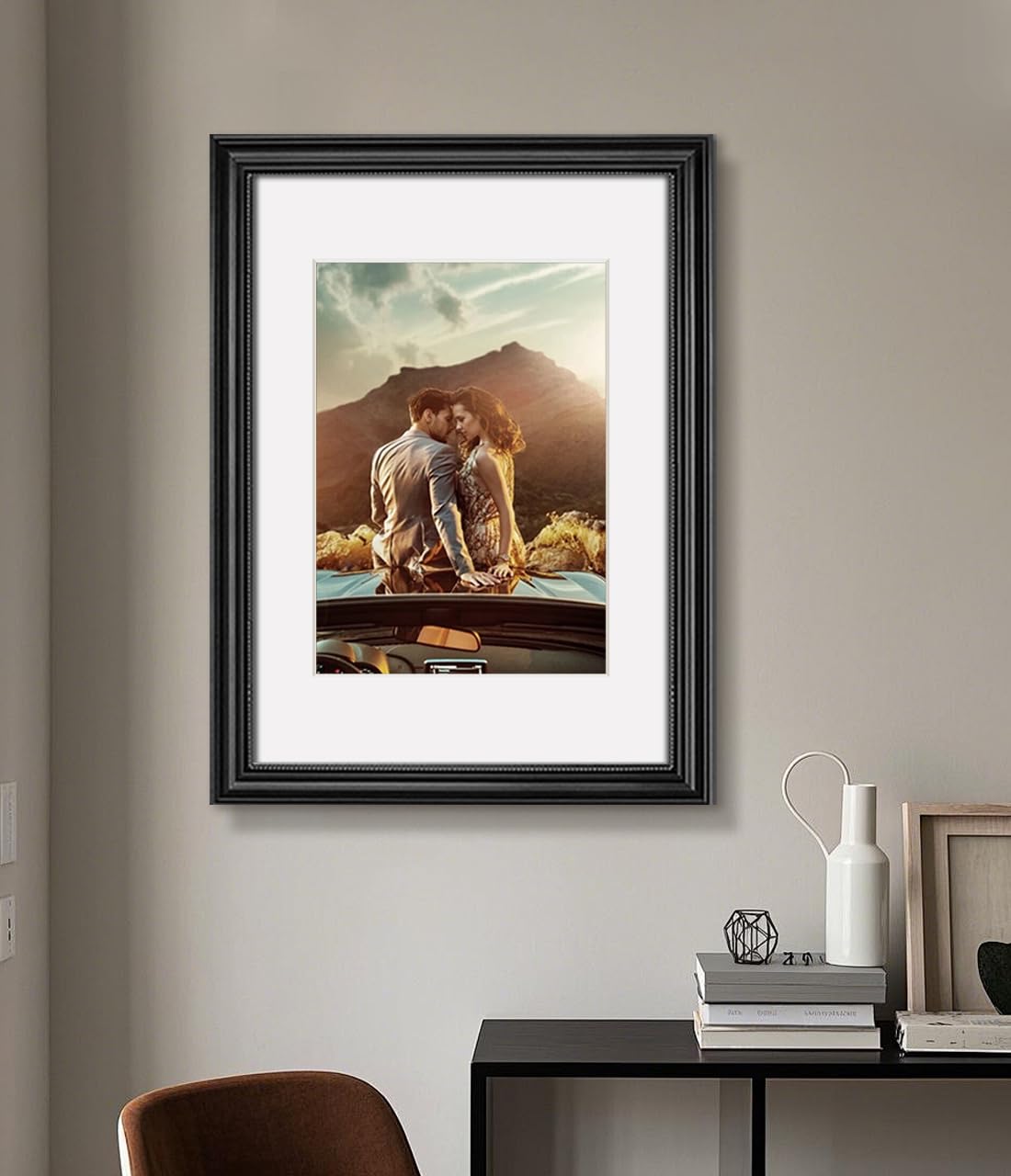 Passepartout Karton DIN A2 (42x59,4 cm) für Bildformat A3 (29,7x42 cm), Passepartout 42x59,4 cm Außenmaße Innengröße 29,7x42 cm für Bilder, Fotos, Kunstdrucken - Weiß/ 1,5 mm