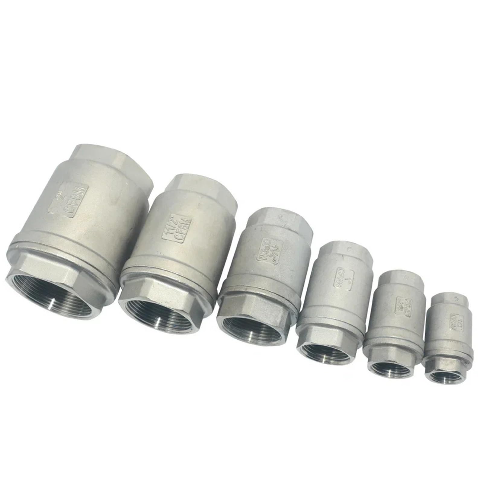 Válvula de retención vertical de acero inoxidable 304 H12, bomba de agua de 1/4, 3/8, 1/2 y 1 pulgada, válvula unidireccional DN8, 10, 15, 20, 32, 50 y 65, 1 unidad(2)