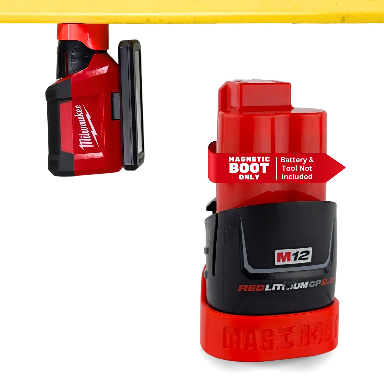 Magnetic Battery Boot/Cover Custom Made for Milwaukee M12 CP 1.5/2.0/3.0