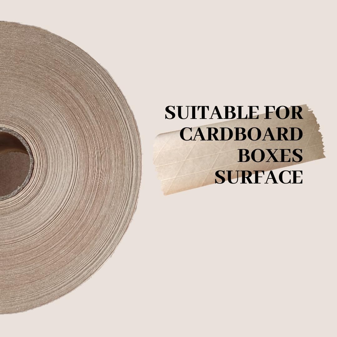 Cinta De Papel Engomado Kraft Reforzada Activada Por Agua Para Sellar