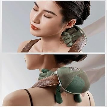 Massage Master for Neck Shoulder - Lower Abdominal, Shiatsu Back and Neck Massager for Pain Relief Deep Tissue, Electric Kneading Massage Pillow, Electric Cordless Gifts to Men Women