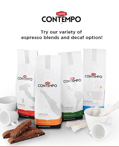 Miniatura 7 de CAFFÉ CONTEMPO Espresso, Mezcla de sabor (CentralSudamericano), 1 libra de molido fino, tostado oscuro, café molido recién tostado