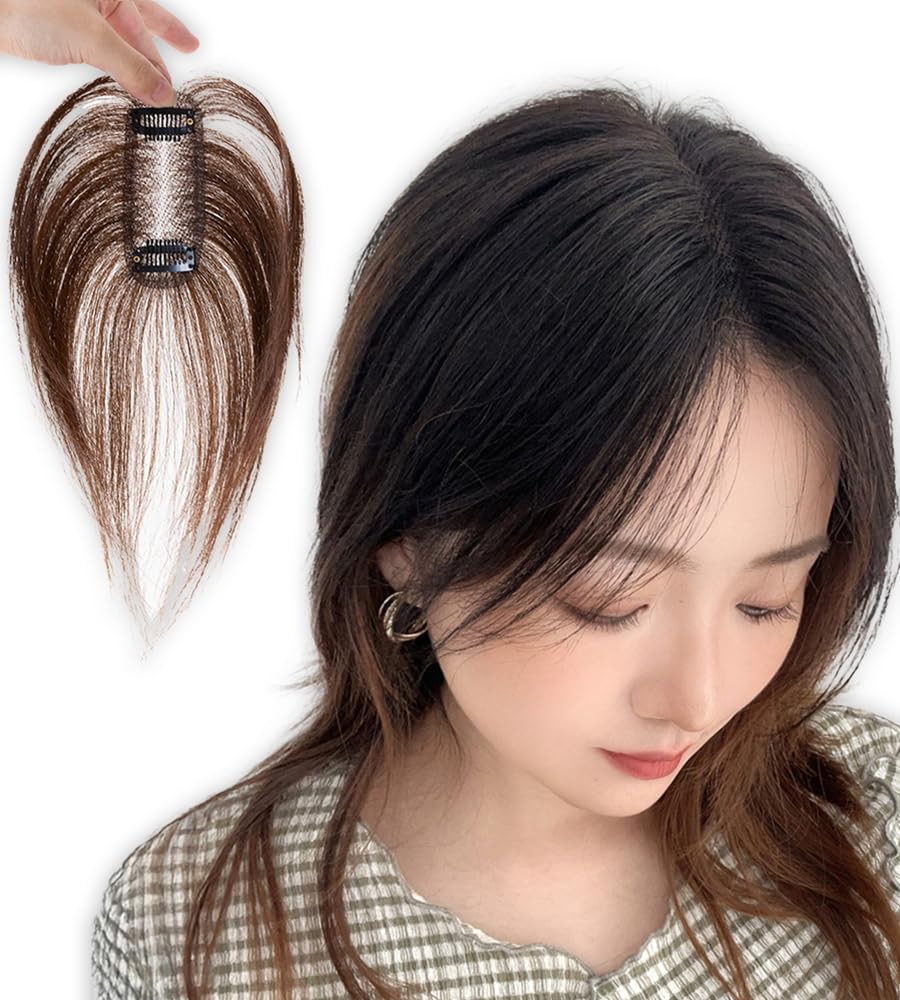 Amazon.co.jp: [ブライトララ] 人毛100% ヘアピース 総手植え 部分