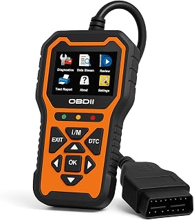 Escáner OBD2 para Coches para Fiat Panda 500 Tipo 500L, Lector de Códigos de Error, Detector Fallos Cóche, Borra Check Engine, Plug & Play,Orange