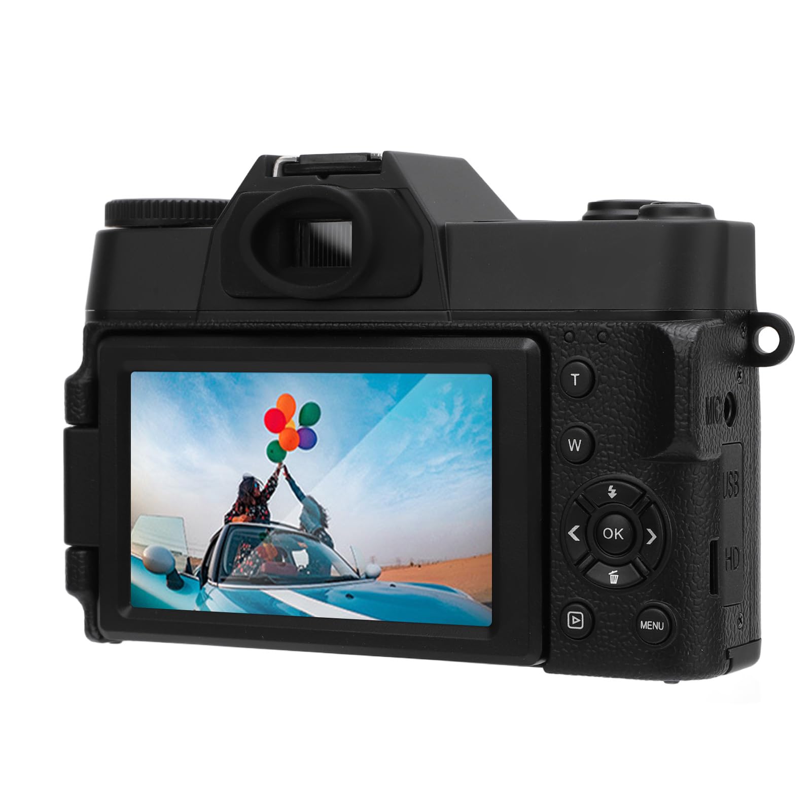 Yctze 75MP 4K Aparat Cyfrowy z 16x Cyfrowy Zoom, 3 -calowy Ekran HD, Bateria 1700 MAh, Obsługuje kamerę internetową, transmisję bezprzewodową, Odtwarzanie Telewizji