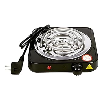 Drumstone (10 Years Assured Warranty) 1000W Electric Portable Cooktop Single Burner Hot Plate with Temperature Control Heavy Duty Stove for Cooking, Frying and Boiling Everyday Use