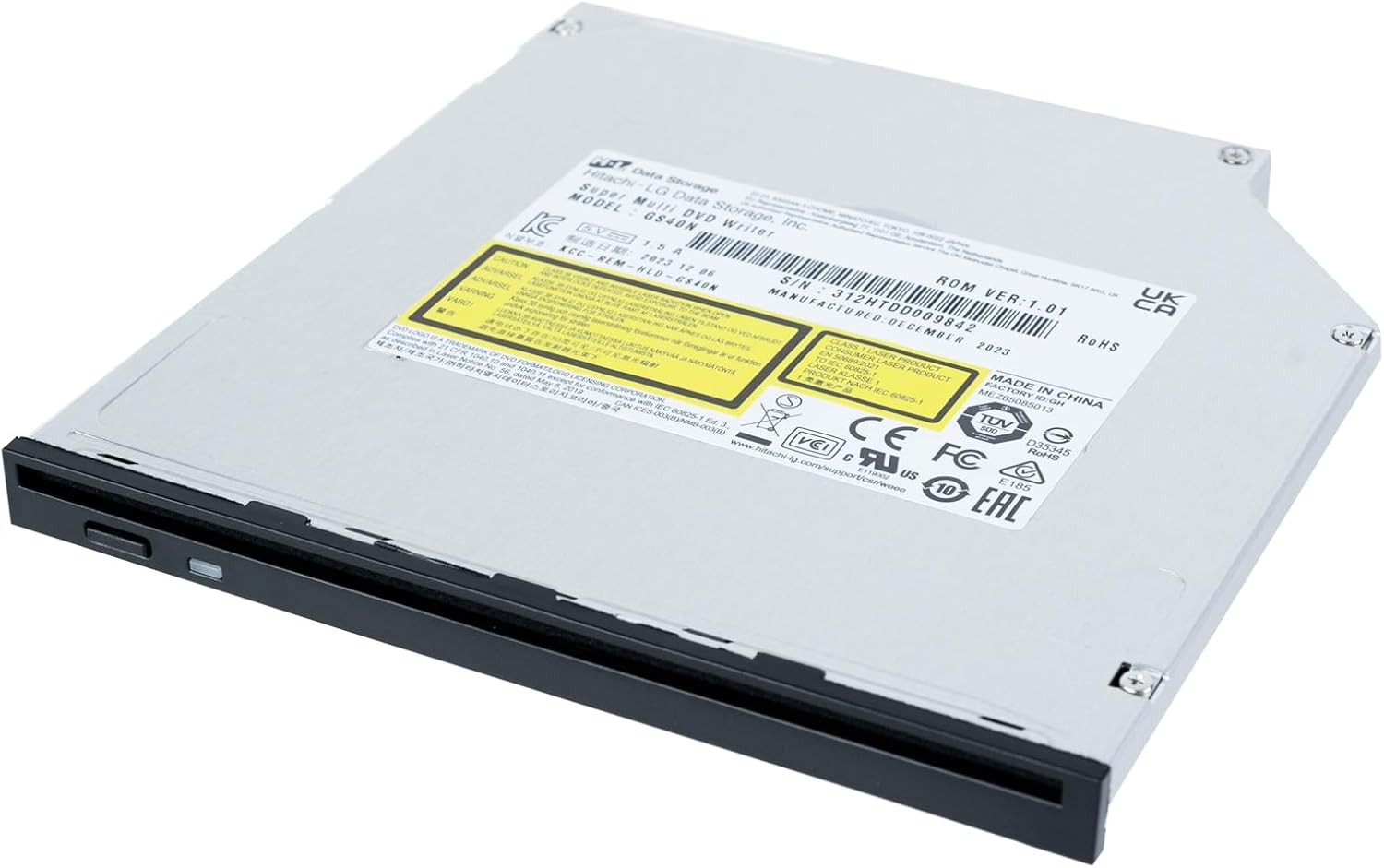 Silverstone SST-SOD04-V2 DVD-RW Optical Drive Compatible with 9.5mm 12.7mm Slot