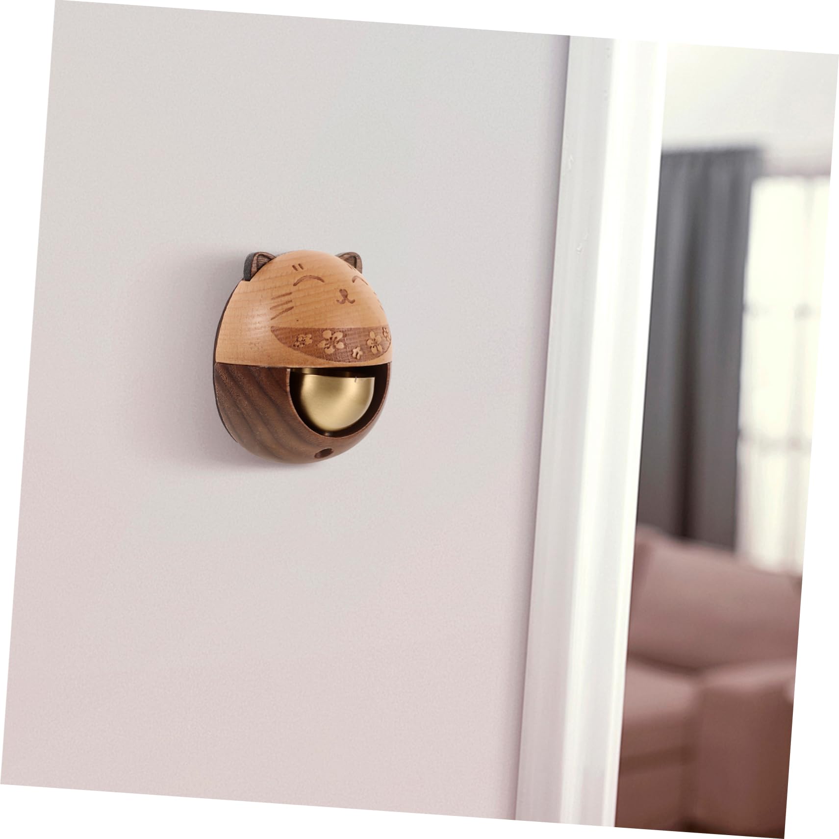 Cabilock Campanello Per Porta d Ingresso Campanello in Legno Per Negozianti Decorazione Per Porte Arredamento Per Casa