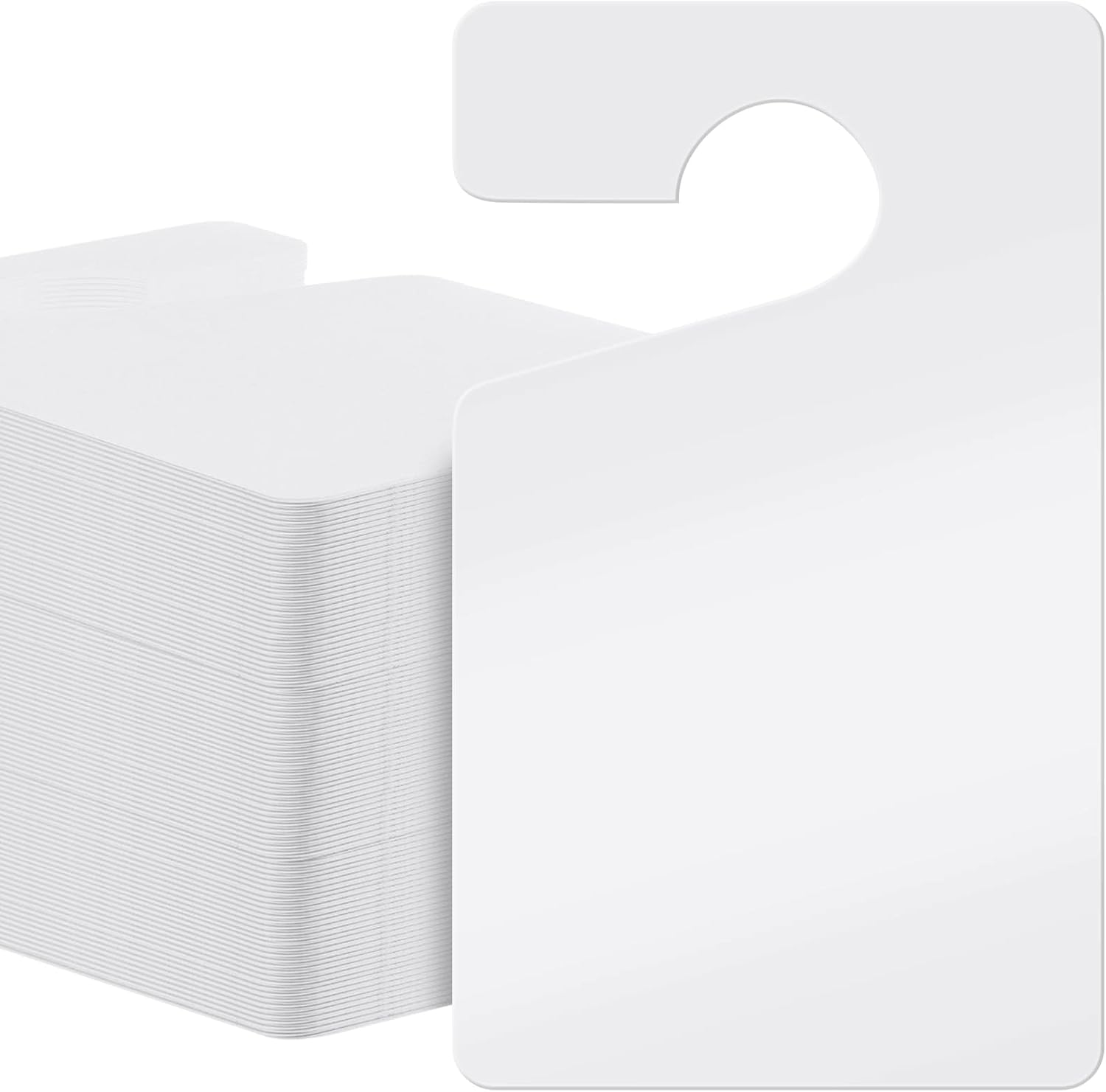 200 Pcs Blank White Parking Permit Hang Tag Car Rider Tags