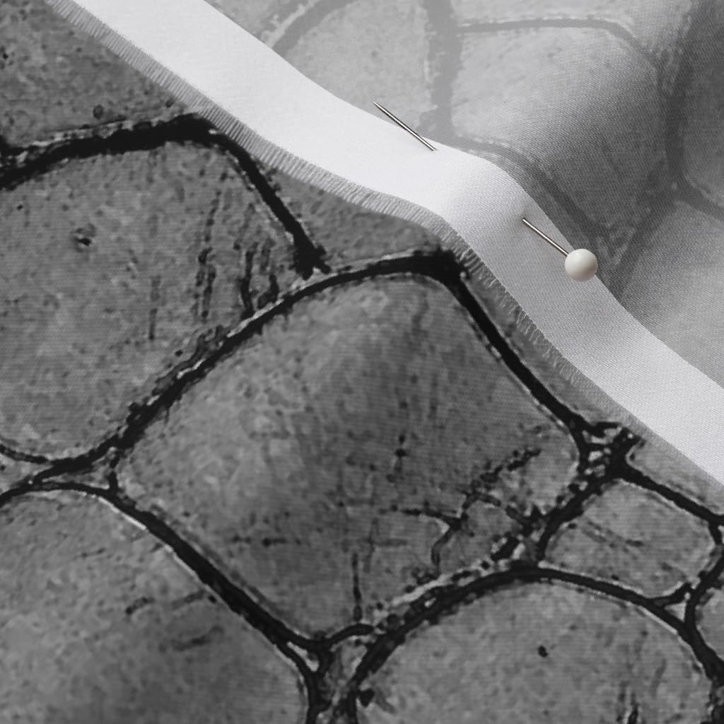 Spoonflower Fabric - Aligator Skin Grey Scales Reptile Dragon Printed on Organic Cotton Sateen Fabric by The Yard - Sewing Quilting Apparel Home Decor