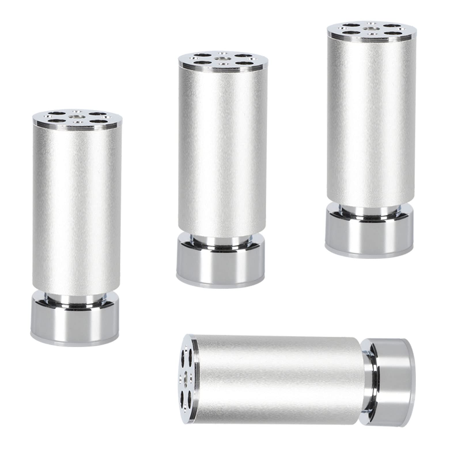 Juego de 4 patas de metal ajustables para muebles, patas elevadoras de aleación de aluminio para armarios, sofás, camas y estantes, 40 cm con tornillos, reemplazo perfecto para decoración del hogar