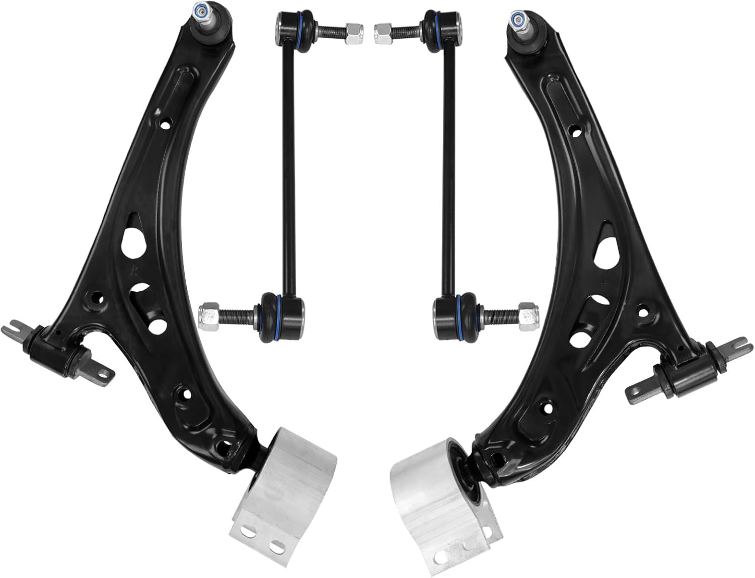 Control Arm, Replacement For Front Lower Control Arm With Ball Joint Sway Bar Compatible With 2018-2023 Chevrolet Traverse, 2018-2023 Buick Enclave - 4 Pcs