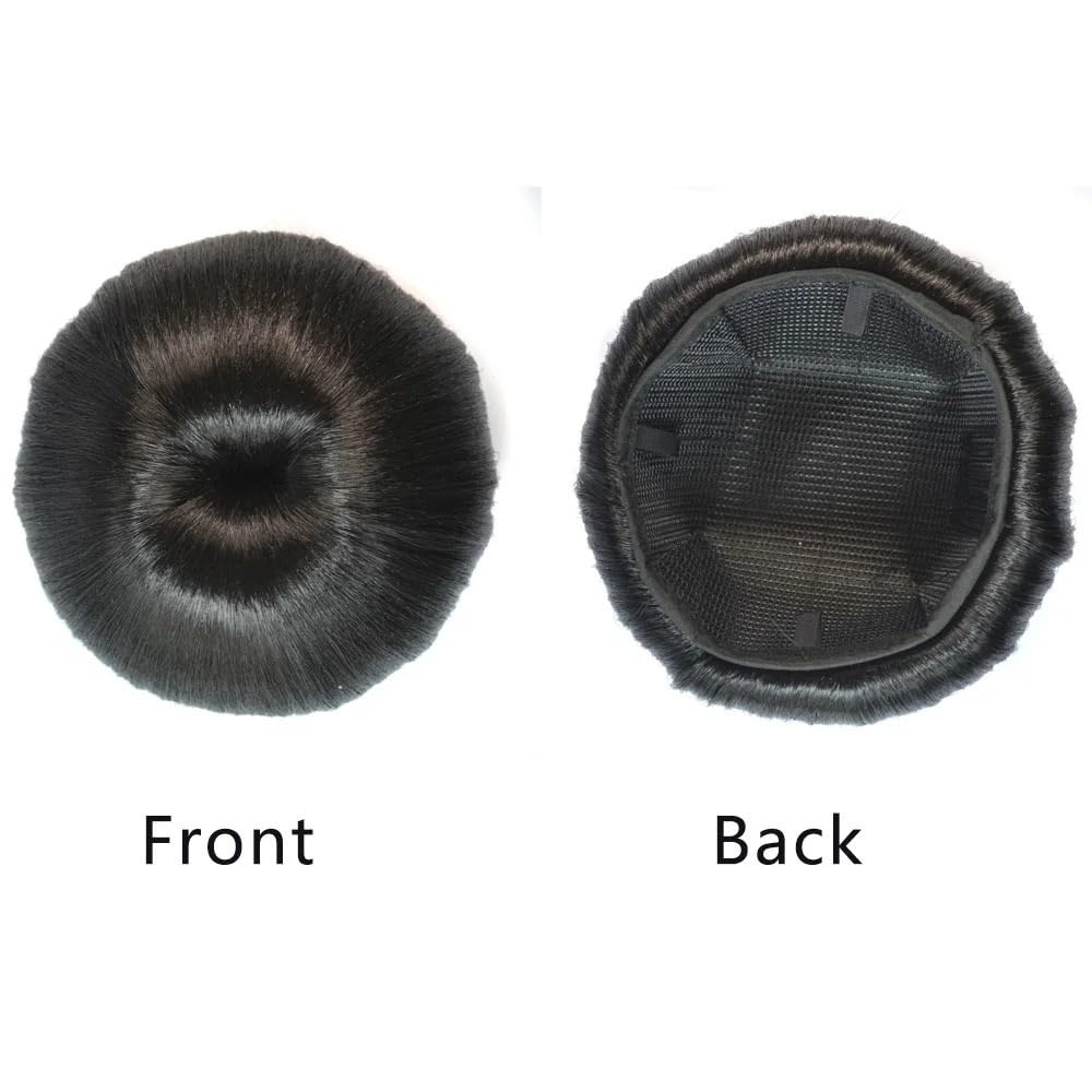 Chignon-Zubehör, gefälschte Donut-Roller-Perücke, synthetisches Haar, Dutt, Haarteil for Frauen, Hochsteckfrisur, Clip-in-Haarverlängerung, hitzebeständig Eleganter Schicker Look(Large)