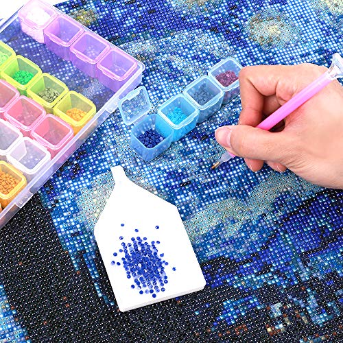 SGHUO 168 Slots 6 Pack 28 Grids Diamond Painting Storage Containers - Thumbnail 7