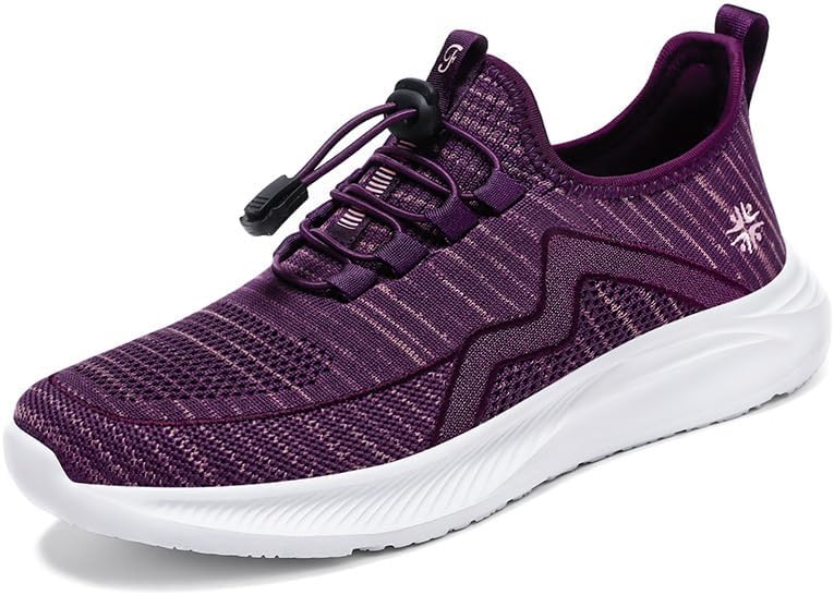 [REBOW] 夏の スニーカーソフトソール通気性ママ靴カジュアルスニーカー(G-8080サツマイモ紫,41)